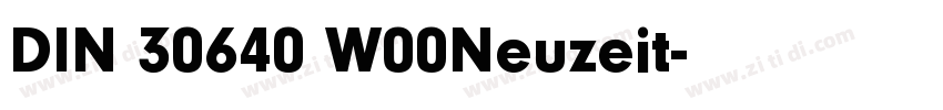 DIN 30640 W00Neuzeit字体转换